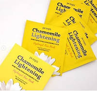 Успокаивающая гидрогелевая маска с экстрактом ромашки Petitfee Chamomile Lightening Hydrogel Face Mask. Корея.