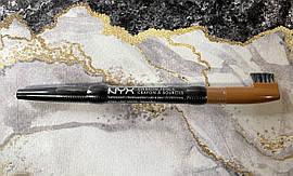Подвійний механічний олівець для брів NYX auto eyebrow pencil LIGTH BROWN