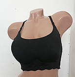Жіночий бюстгальтер топ із вийманим поролоном чашка А-В пудровий, фото 3