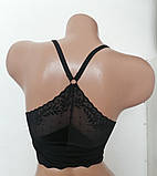 Жіночий бюстгальтер топ із вийманим поролоном чашка А-В пудровий, фото 2