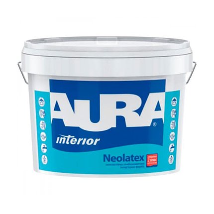 Миюча фарба для дитячих кімнат Aura Neolatex 1л, фото 1