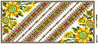 Схема на канве для вышивания крестиком скатерти ДА2-16-003