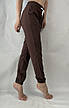 Жіночі літні штани, софт No103 тем.коричневий, фото 2