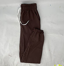 Жіночі літні штани, софт No103 тем.коричневий, фото 3