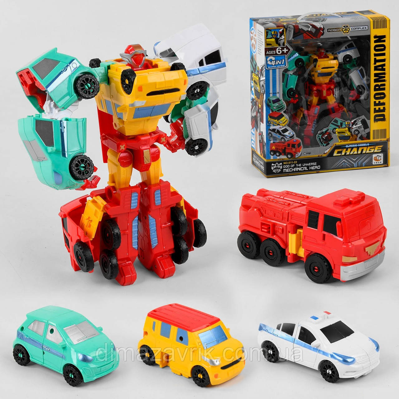 Трансформер 611-22 Тобот Кватран 4в1 TOBOT QUATRAN 28см (ID#1339610851 ...