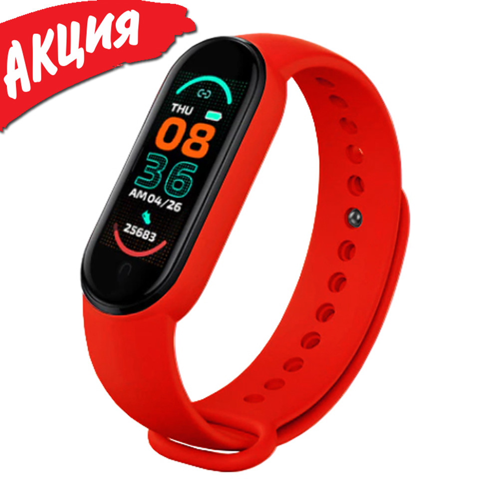 Фитнес Браслет Трекер Xiaomi Mi Band 6 Умные Спортивные Смарт Часы для ...