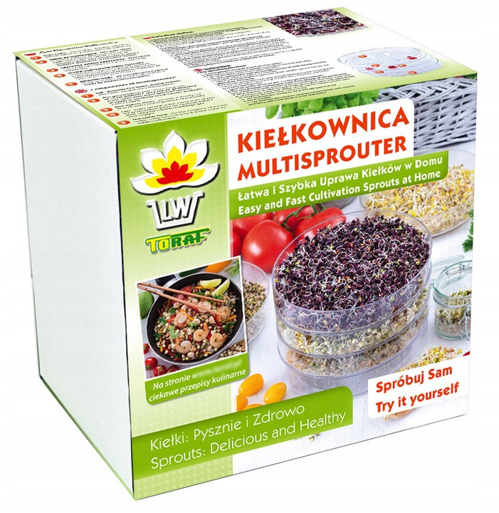 Набір та 10 пакетів насіння!! Пророщувач мікрозелені 3шт. Ø 20см Спраутер ТМ TORAF (Польша) - фото 6 - id-p1426644797