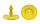 Вушна бірка Кругла в комплекті Ø 28мм "МS TAG" БезНомерна жовтого кольору, фото 5