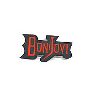 Нашивка термо вышитая " Bon Jovi "