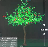 Вуличне Світлодіодне Дерево 2.8* 2.2 метрів   Фруктове дерево