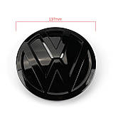 Емблема решітки радіатора VW Volkswagen Passat B8 3GD853601B чорний глянець, фото 2
