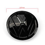Емблема решітки радіатора VW Volkswagen Passat B8 3GD853601B чорний глянець, фото 3