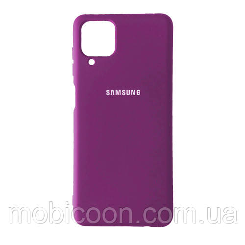Чехол Silicone Case full для Samsung Galaxy M12 (M127) Grape, фото 1