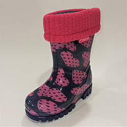 Гумові чоботи для дівчинки, Demar (код 1243) розміри: 28/29