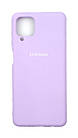 Чехол Silicone Case full для Samsung Galaxy M12 (M127) Lilac, фото 2