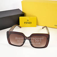 Женские солнцезащитные очки Fendi квадратные модные Брендовые Стильные модная новинка 2023 Фенди
