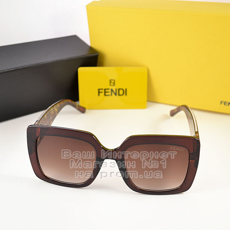 Жіночі сонцезахисні окуляри Fendi квадратні модні Брендові Стильні модна новинка 2023 Фенді