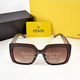 Жіночі сонцезахисні окуляри Fendi квадратні модні Брендові Стильні модна новинка 2023 Фенді, фото 4