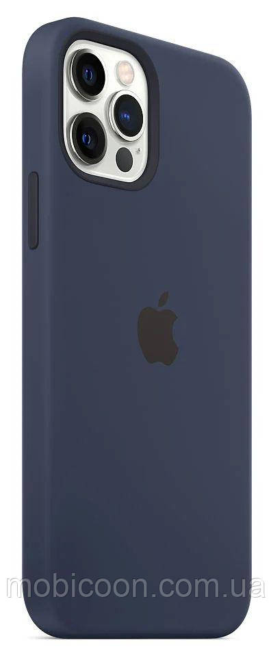 Original Silicone Case MagSafe iPhone 12 Pro Max (з анімацією) Deep Navy