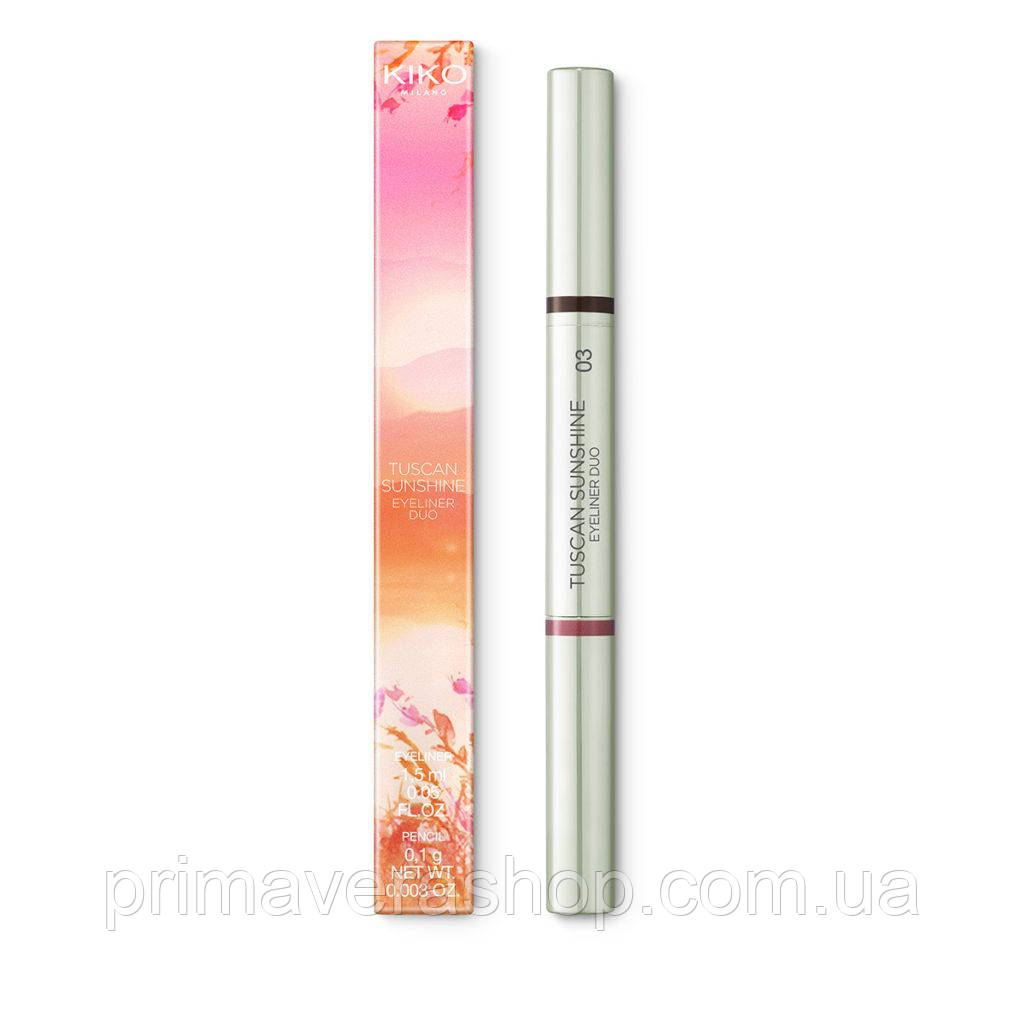 Kiko milano Підводка-олівець Tuscan shine eyeliner duo 03 Брак