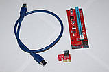 Райзер riser v007S SATA, v008S MOLEX, v008C 6-PIN, фото 4