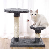 Go Когтеточка столбик для кота кошки Taotaopets 046609 Gray дряпка 40*30*40 см