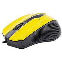 Go Миша мишка Apedra M3 Yellow дротова комп'ютерна для ноутбука та Пк