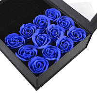 Go Оригінальна коробка з квітами пелюстками троянд з мила L-164 Blue подарункова