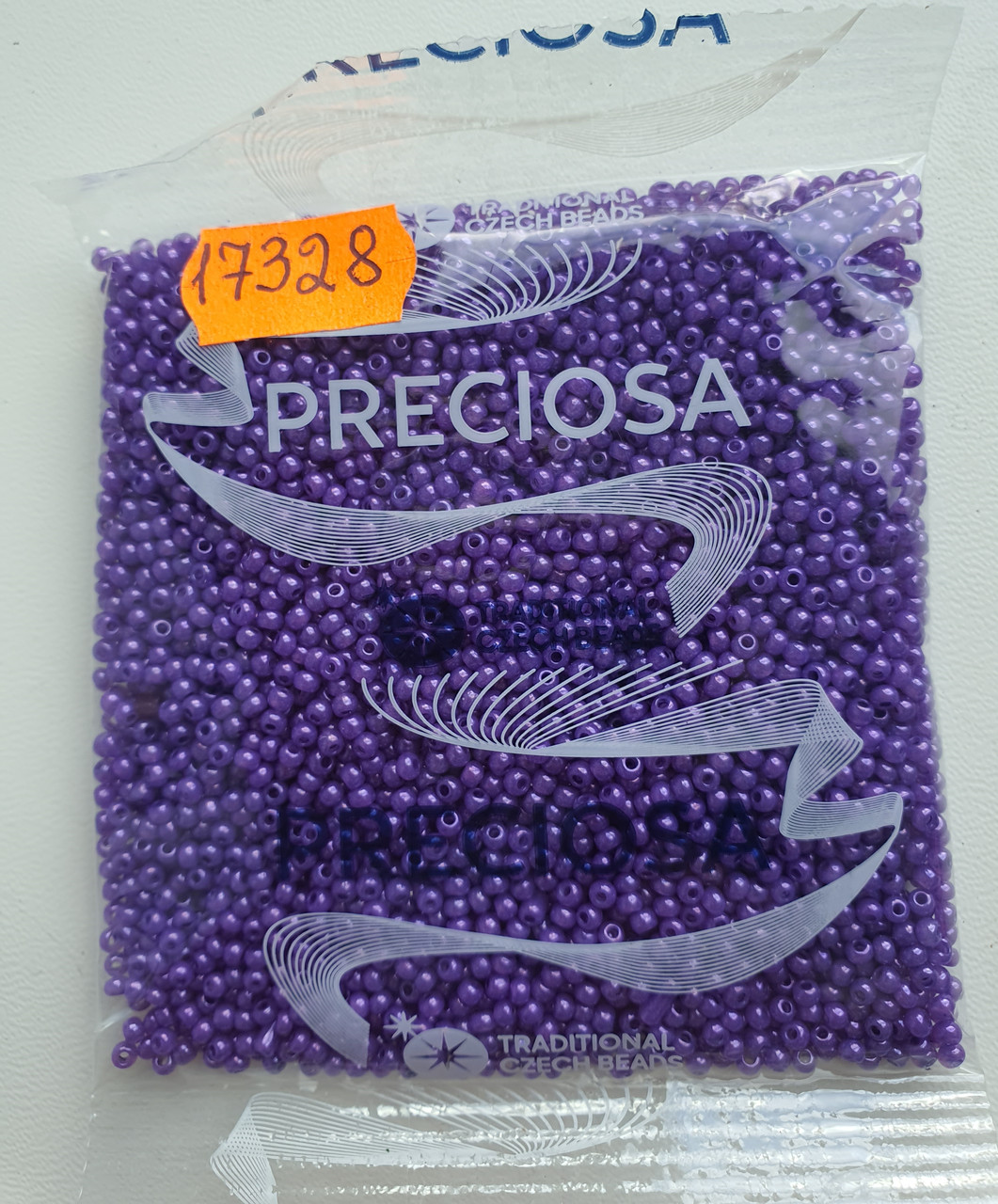 Бісер 10/0, No17328 фіолетовий глянсовий (пач.50 грамів)