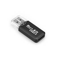 Go Кардридер High Speed Mini black універсальний USB 2.0 Card reader SD SDHC microSDHC перехідник для карток