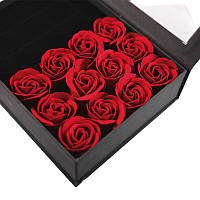 Go Оригінальна коробка з квітами пелюстками троянд з мила L-164 Red подарункова