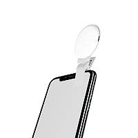 Go Світлодіодне мінікільце BOOYIIN XJ16S White кільцева лампа для селфі блогерів відеознімання