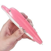 Go Ручка 3D PEN Kaiyiyuan Dolphin Pink низкотемпературная с аккумулятором 1000 mah с USB EN
