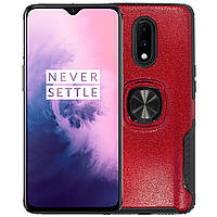 Go Защитный чехол Serge Ring для смартфона OnePlus 7 Red ударопрочный магнитный держатель с подставкой