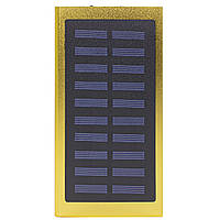 Go Зовнішній акумулятор Solar Water Cube 20000 mAh Gold зарядна для телефонів dual USB сонячна батарея
