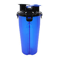 Go Бутылка для воды питания HC8007 Blue с двойными стенками 700ml для спортсменов с поилкой шейкер