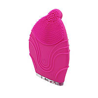 Go Автономна електрична силіконова щітка-масажер із заряджанням від USB Kingdom KD-308 Pink для чищення обличчя 3