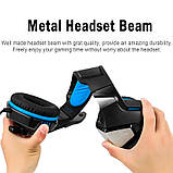 Навушники ігрові HUNTERSPIDER LED V3, чорно-сині., фото 4