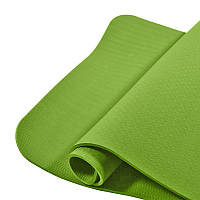 Go Коврик каремат для фитнеса и йоги TPE Dobetters DBT-YG6 Green 1830*610*60 мм мат для упражнений