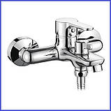 Змішувач для ванни короткий вилив литої латунний одноважільний IBERGRIF SQUARE M13222, фото 2