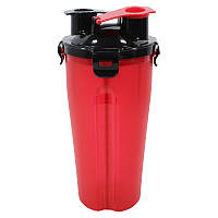Go Пляшка для води живлення HC8007 Red з подвійними стінками 700ml для спортсменів із поїльником шейкер