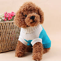 Lb Теплый свитер для собак Taotaopets 675501 Blue XXL домашних животных