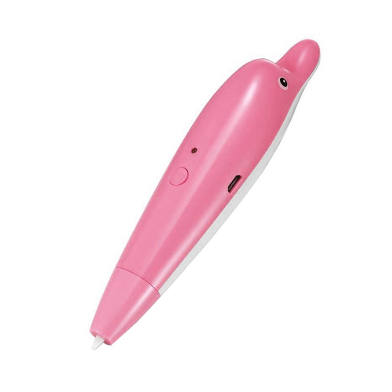 Lb Ручка 3D PEN Kaiyiyuan Dolphin Pink низкотемпературная с аккумулятором 1000 mah с USB EN - фото 2 - id-p1426715823