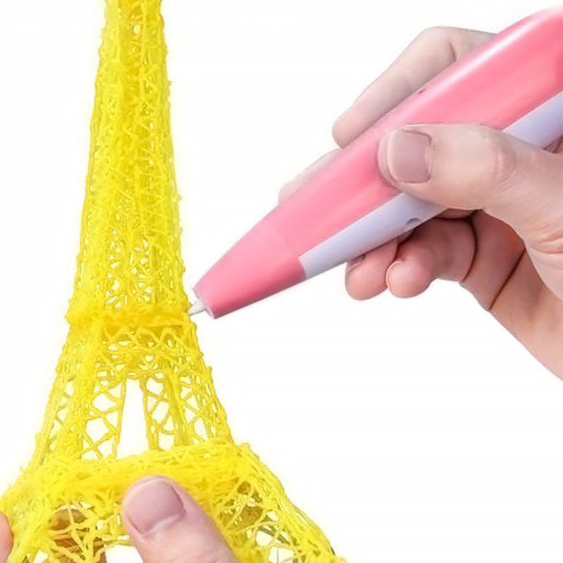 Lb Ручка 3D PEN Kaiyiyuan Dolphin Pink низкотемпературная с аккумулятором 1000 mah с USB EN - фото 5 - id-p1426715823