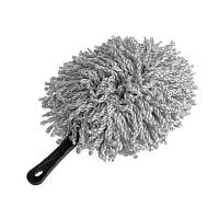 Lb Щетка для удаления грязи 4563 Grey для мытья автомобиля из мягкой микрофибры с короткой пластиковой ручкой