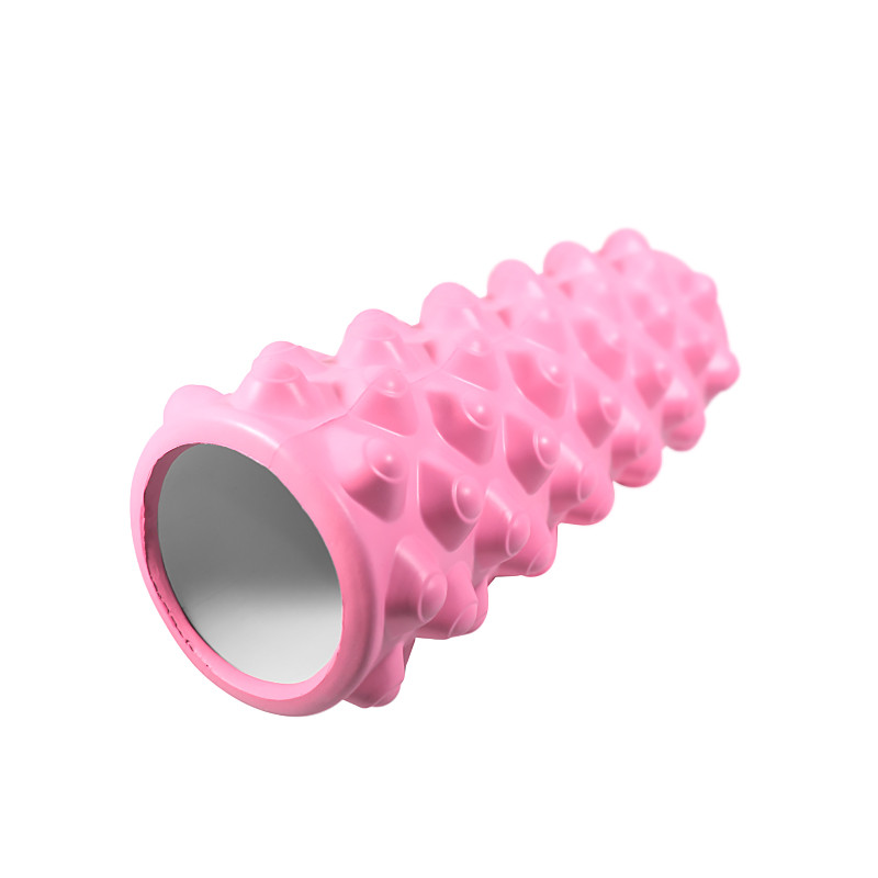 Lb Масажний фітнес валик ролик Dobetters Grid Roller Pink 33*14 см для йоги та фітнесу