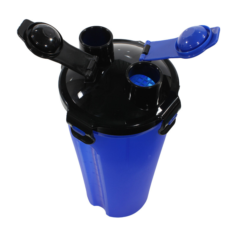 Lb Бутылка для воды питания HC8007 Blue с двойными стенками 700ml для спортсменов с поилкой шейкер - фото 4 - id-p1426715137