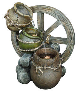 Декоративний фонтан Engard "Колесо" 53×32×59 см