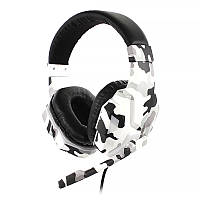 Al Дротова гарнітура SOYTO SY830MV Camouflage Grey з мікрофоном для спілкування зі скайпу комп'ютерна для