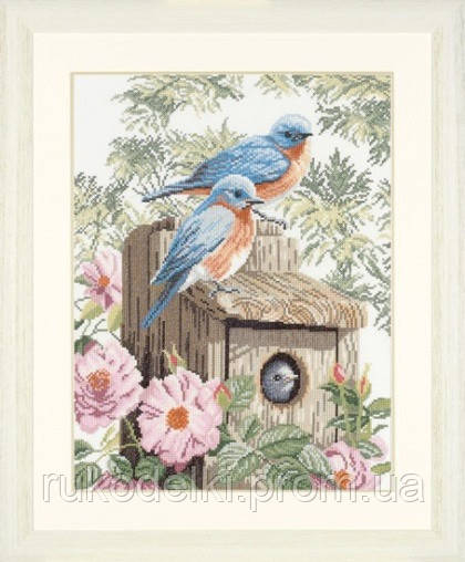 Набір для вишивання Lanarte PN-0008197 Garden Blue birds